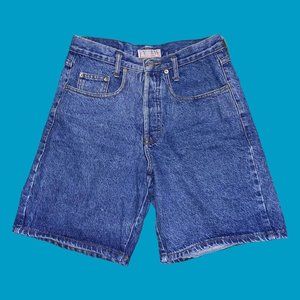 Vintage 90s Guess Denim Jean Shorts High Waisted Made in USA Georges Marciano